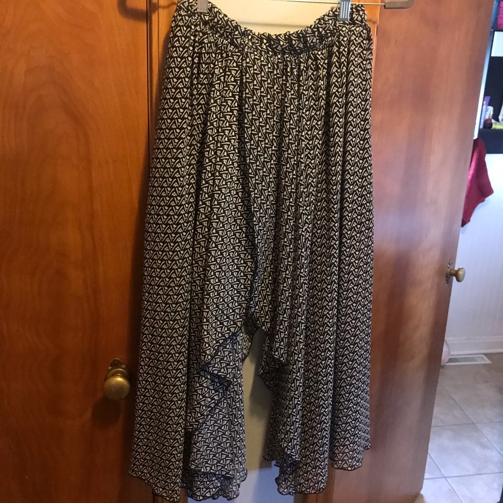 Boho Hankerchief Hemline Skirt